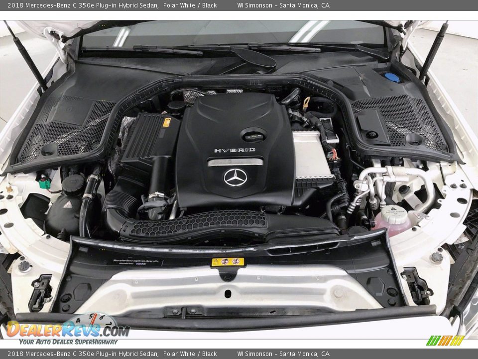 2018 Mercedes-Benz C 350e Plug-in Hybrid Sedan Polar White / Black Photo #9