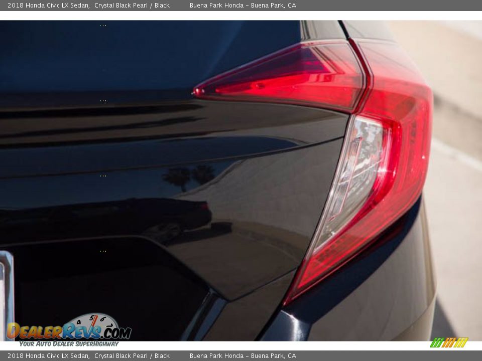 2018 Honda Civic LX Sedan Crystal Black Pearl / Black Photo #13