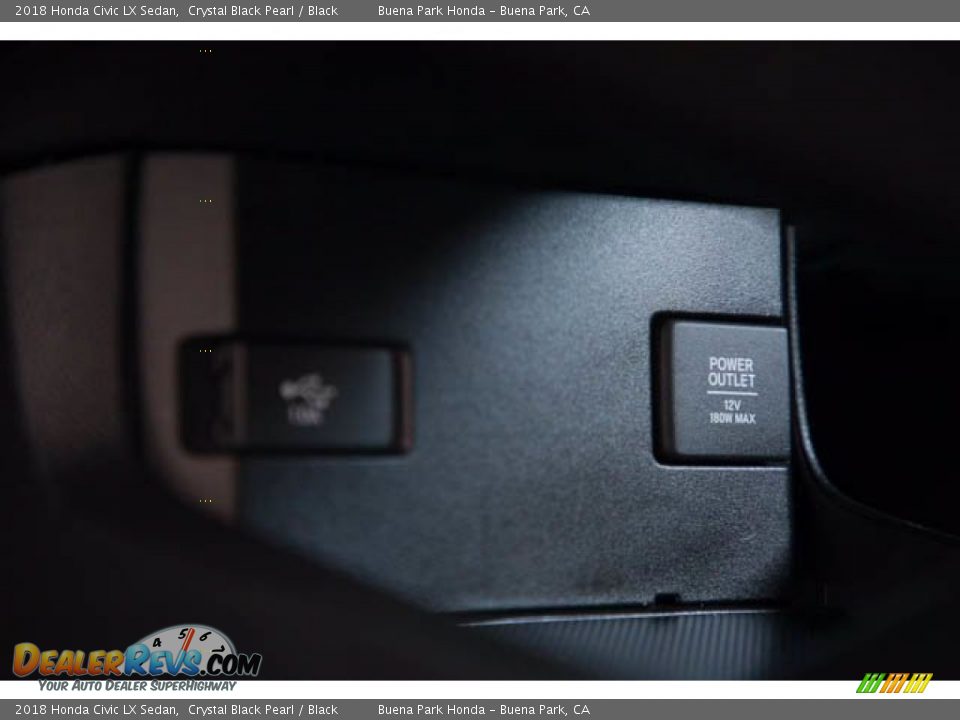 2018 Honda Civic LX Sedan Crystal Black Pearl / Black Photo #18