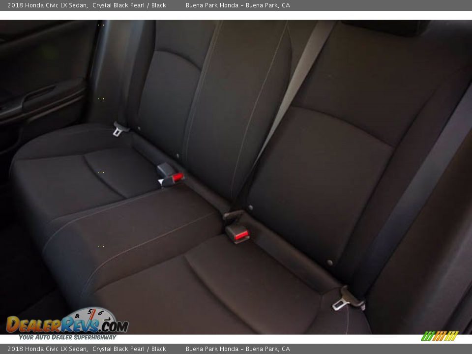 2018 Honda Civic LX Sedan Crystal Black Pearl / Black Photo #20