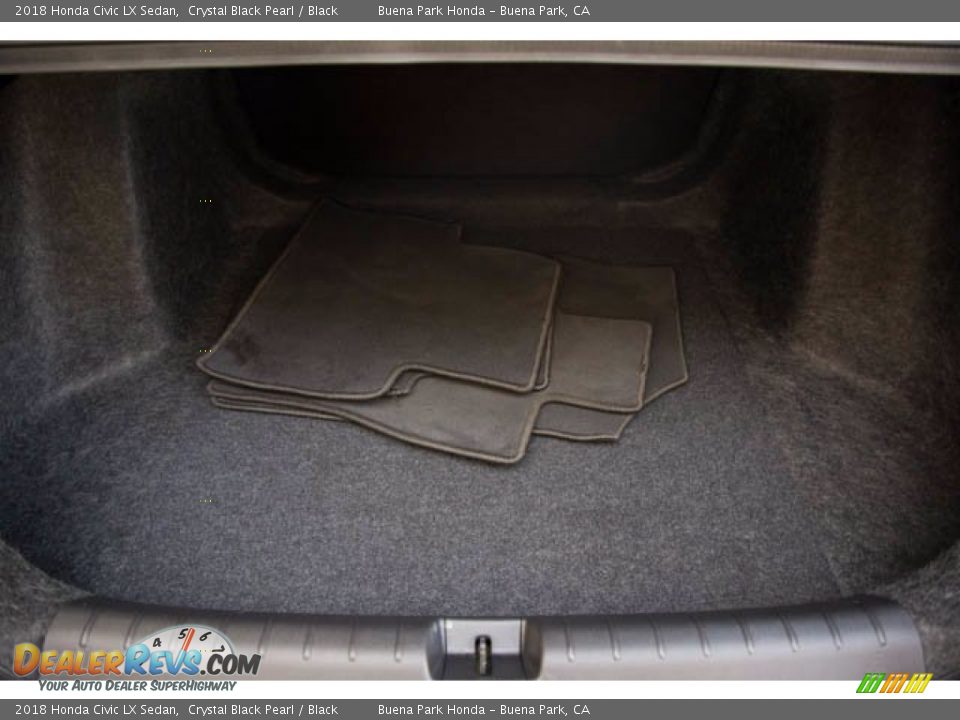 2018 Honda Civic LX Sedan Crystal Black Pearl / Black Photo #21