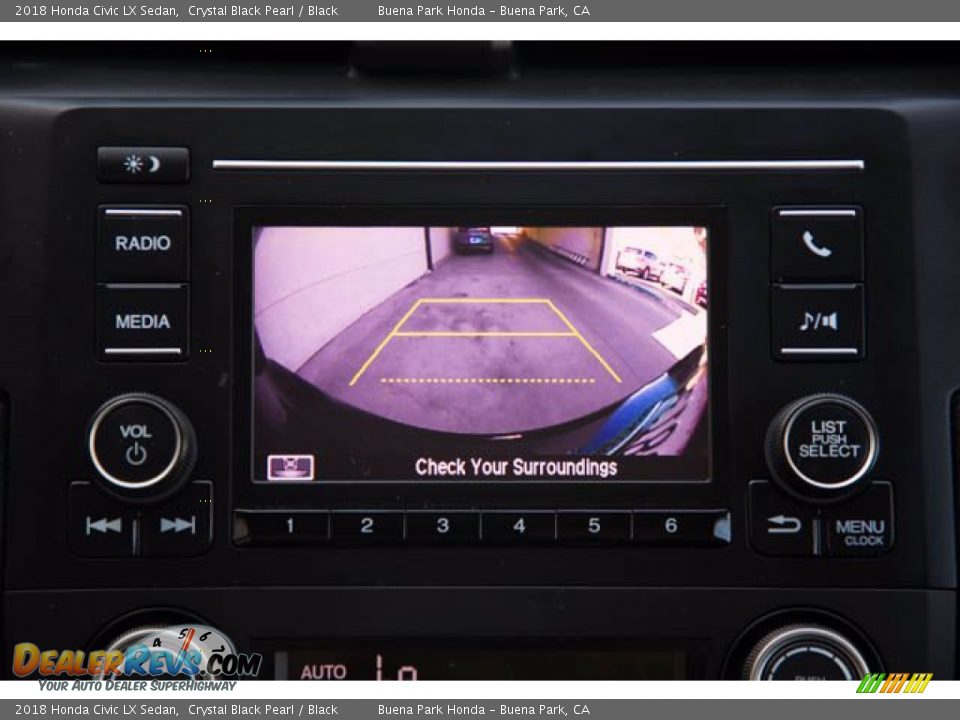 2018 Honda Civic LX Sedan Crystal Black Pearl / Black Photo #27