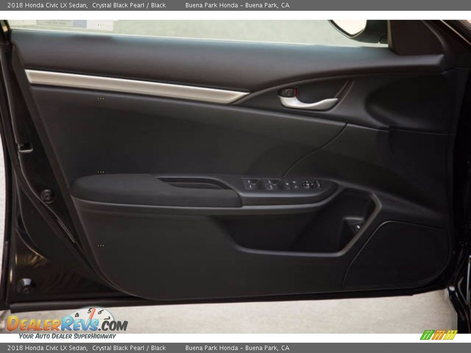 2018 Honda Civic LX Sedan Crystal Black Pearl / Black Photo #29