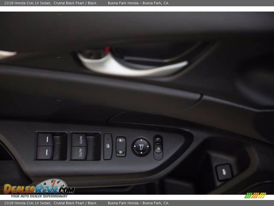 2018 Honda Civic LX Sedan Crystal Black Pearl / Black Photo #30