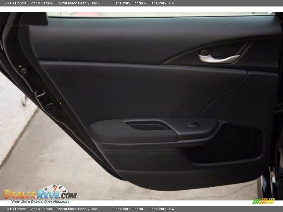 2018 Honda Civic LX Sedan Crystal Black Pearl / Black Photo #31