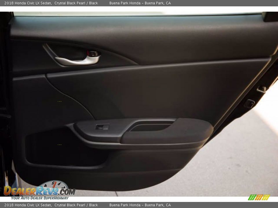 2018 Honda Civic LX Sedan Crystal Black Pearl / Black Photo #32