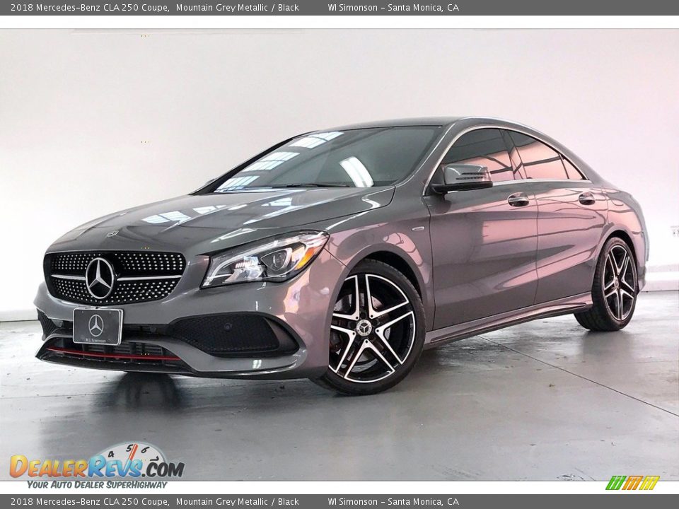 2018 Mercedes-Benz CLA 250 Coupe Mountain Grey Metallic / Black Photo #12