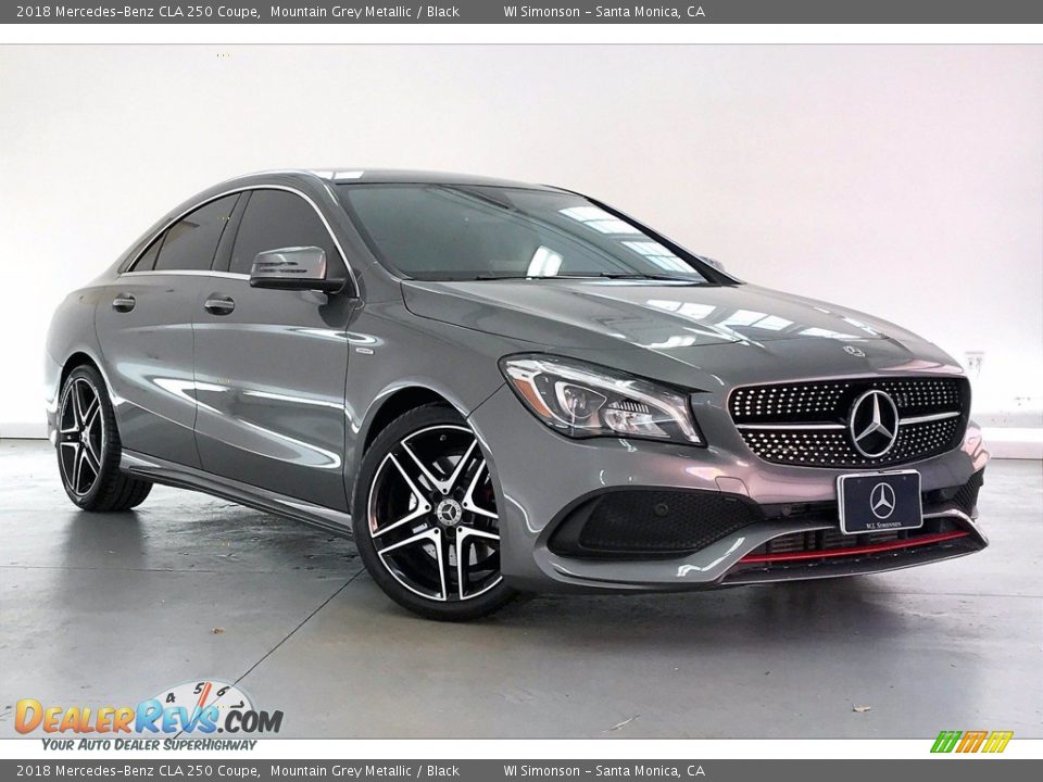 2018 Mercedes-Benz CLA 250 Coupe Mountain Grey Metallic / Black Photo #34