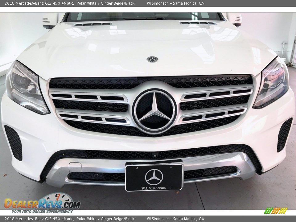 2018 Mercedes-Benz GLS 450 4Matic Polar White / Ginger Beige/Black Photo #30