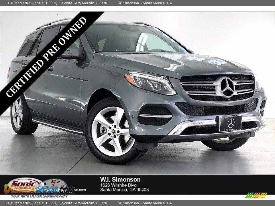 2018 Mercedes-Benz GLE 350 Selenite Grey Metallic / Black Photo #1