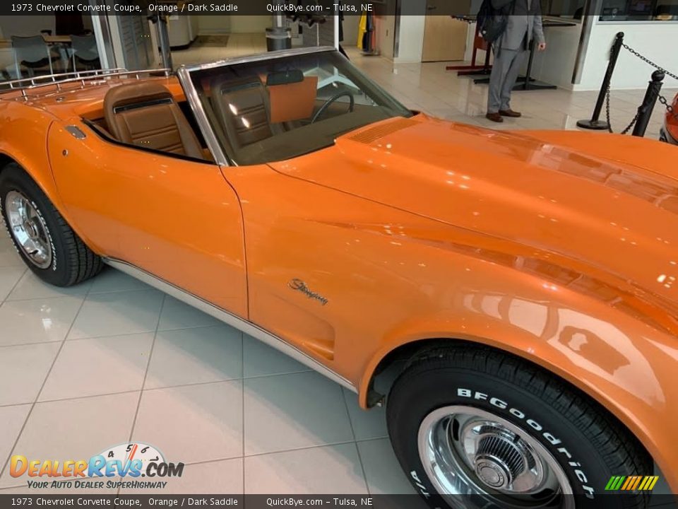 1973 Chevrolet Corvette Coupe Orange / Dark Saddle Photo #1