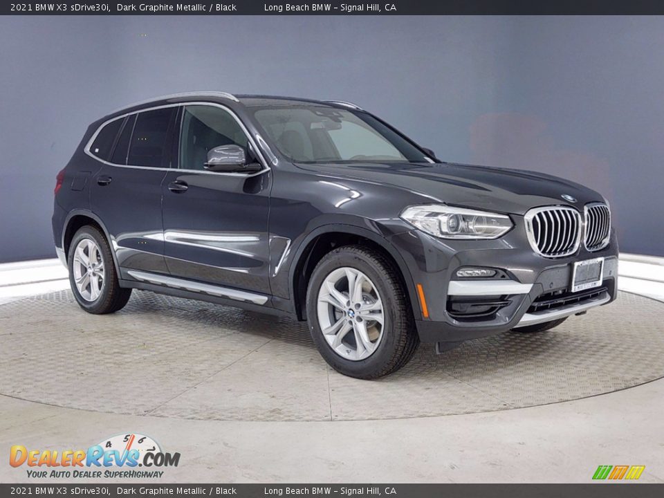 2021 BMW X3 sDrive30i Dark Graphite Metallic / Black Photo #1