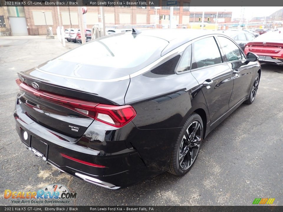 2021 Kia K5 GT-Line Ebony Black / Black Photo #2