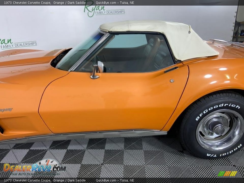 1973 Chevrolet Corvette Coupe Orange / Dark Saddle Photo #4