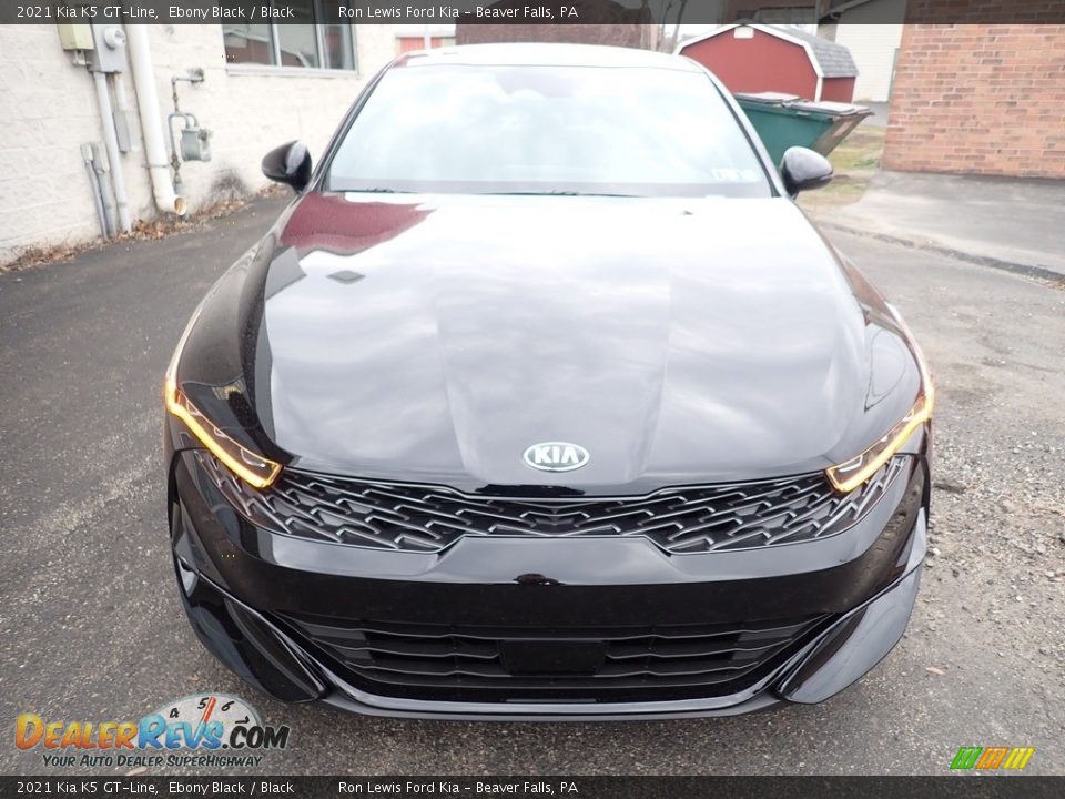 2021 Kia K5 GT-Line Ebony Black / Black Photo #4