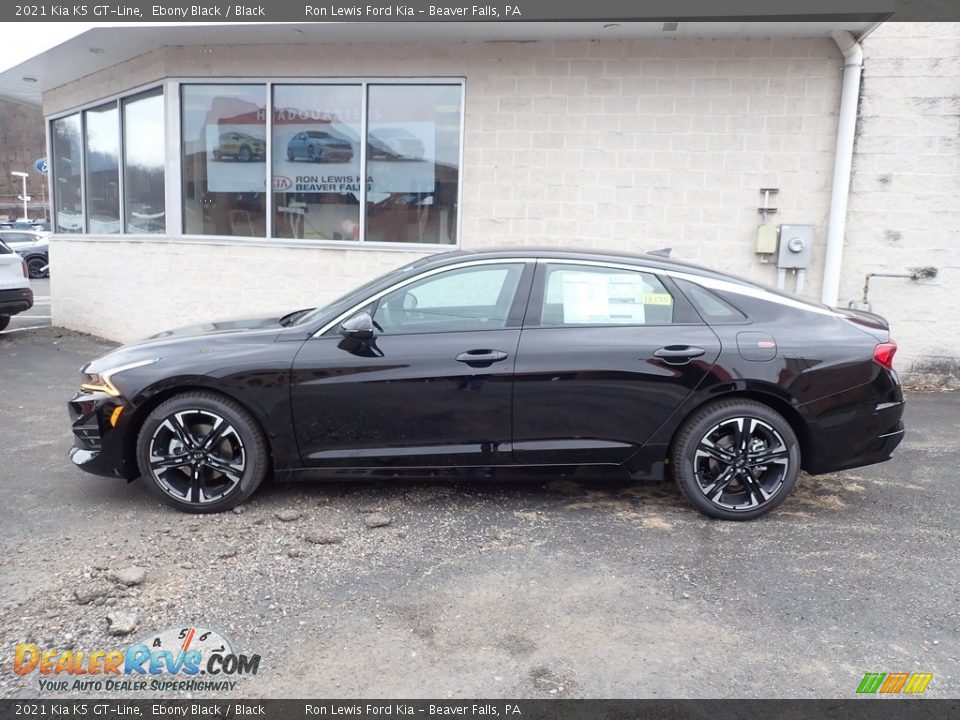 Ebony Black 2021 Kia K5 GT-Line Photo #6