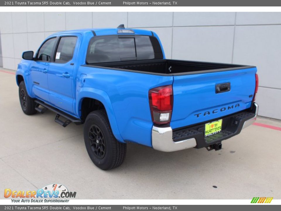 2021 Toyota Tacoma SR5 Double Cab Voodoo Blue / Cement Photo #6