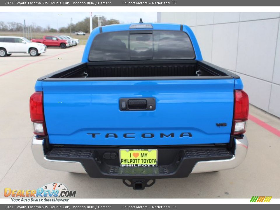 2021 Toyota Tacoma SR5 Double Cab Voodoo Blue / Cement Photo #7