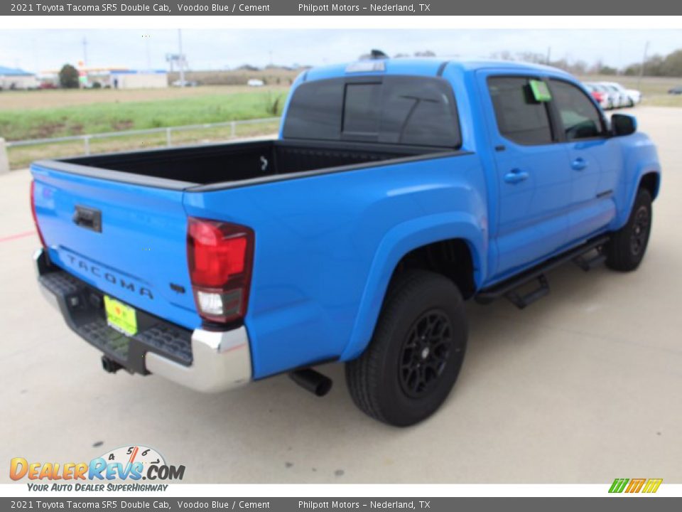2021 Toyota Tacoma SR5 Double Cab Voodoo Blue / Cement Photo #8