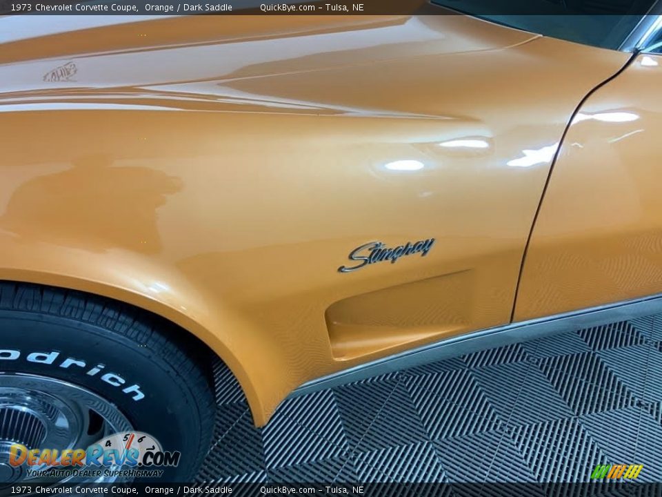 1973 Chevrolet Corvette Coupe Orange / Dark Saddle Photo #9