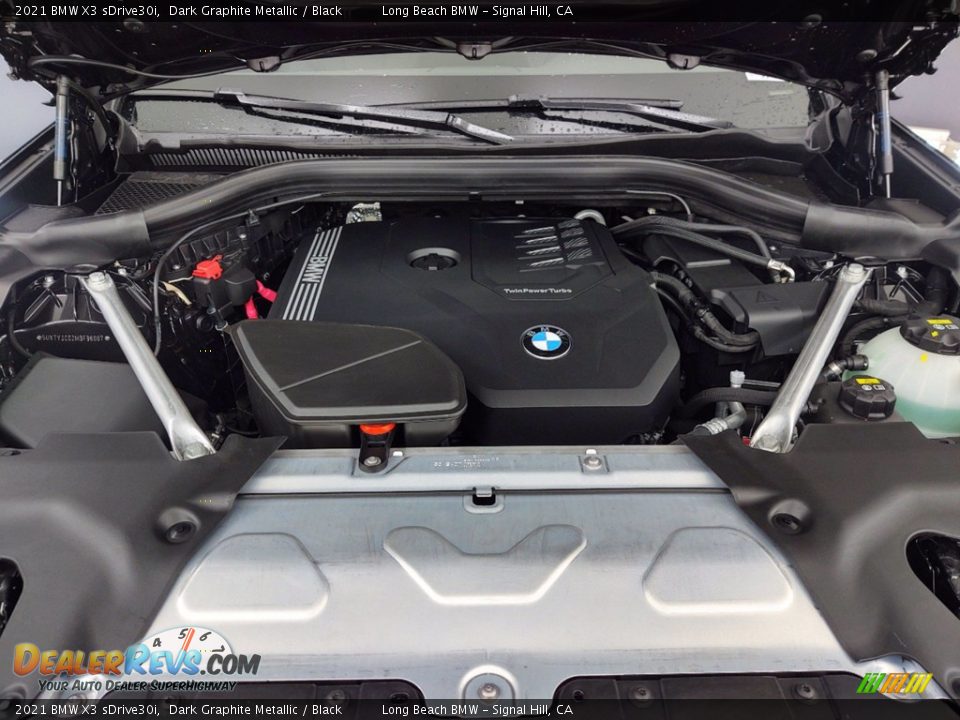 2021 BMW X3 sDrive30i Dark Graphite Metallic / Black Photo #9