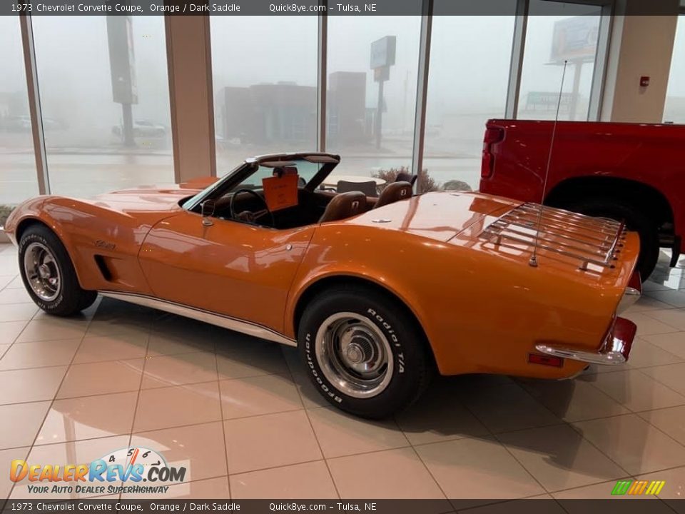 1973 Chevrolet Corvette Coupe Orange / Dark Saddle Photo #10