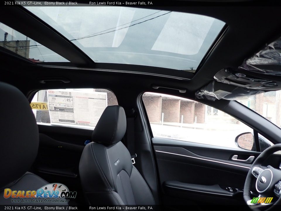 2021 Kia K5 GT-Line Ebony Black / Black Photo #10