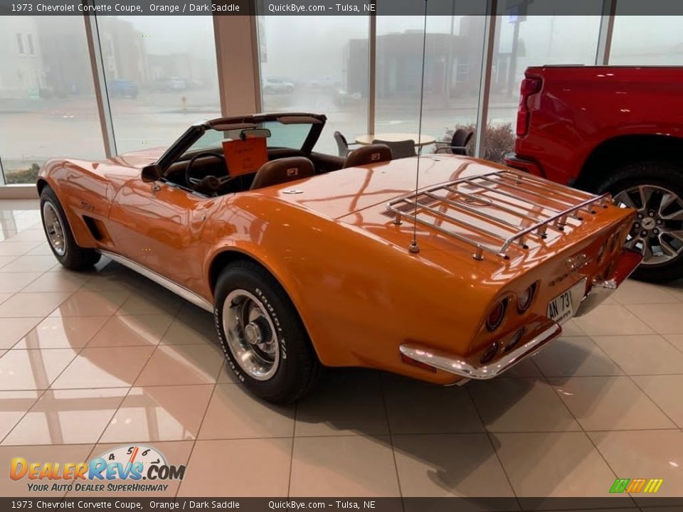 1973 Chevrolet Corvette Coupe Orange / Dark Saddle Photo #11