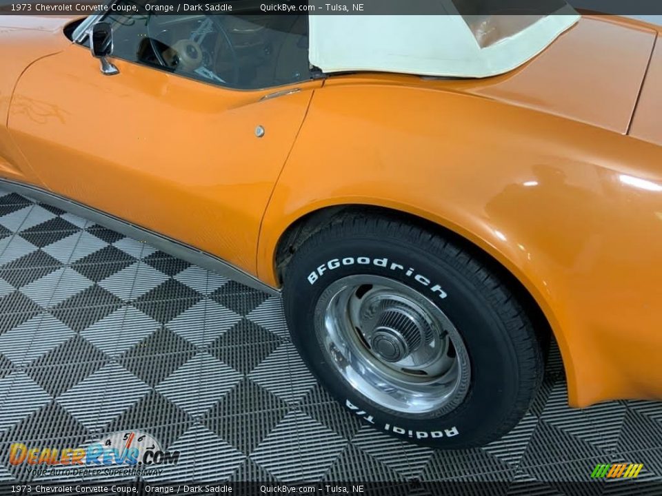 1973 Chevrolet Corvette Coupe Orange / Dark Saddle Photo #12