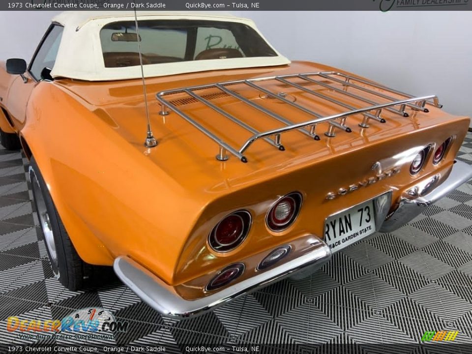 1973 Chevrolet Corvette Coupe Orange / Dark Saddle Photo #13