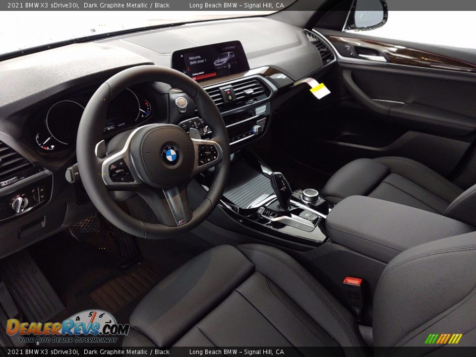 2021 BMW X3 sDrive30i Dark Graphite Metallic / Black Photo #12