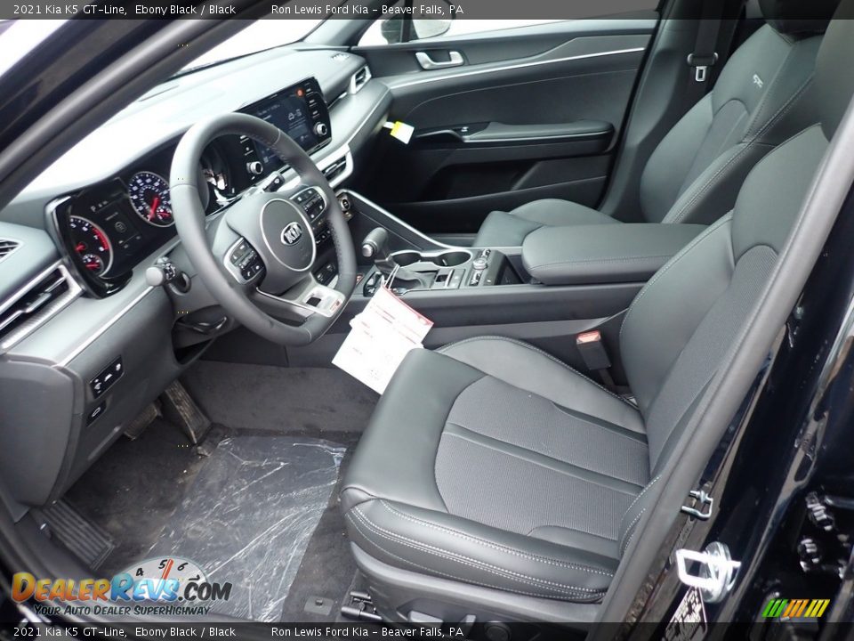Black Interior - 2021 Kia K5 GT-Line Photo #14