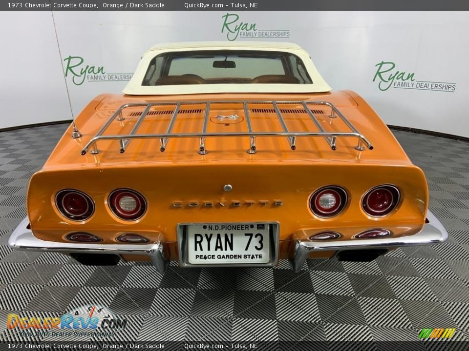1973 Chevrolet Corvette Coupe Orange / Dark Saddle Photo #15