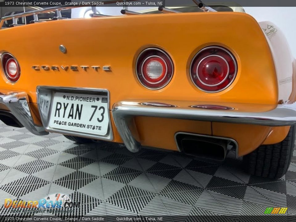 1973 Chevrolet Corvette Coupe Orange / Dark Saddle Photo #16