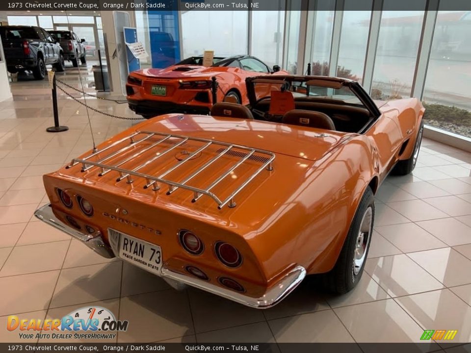 1973 Chevrolet Corvette Coupe Orange / Dark Saddle Photo #17