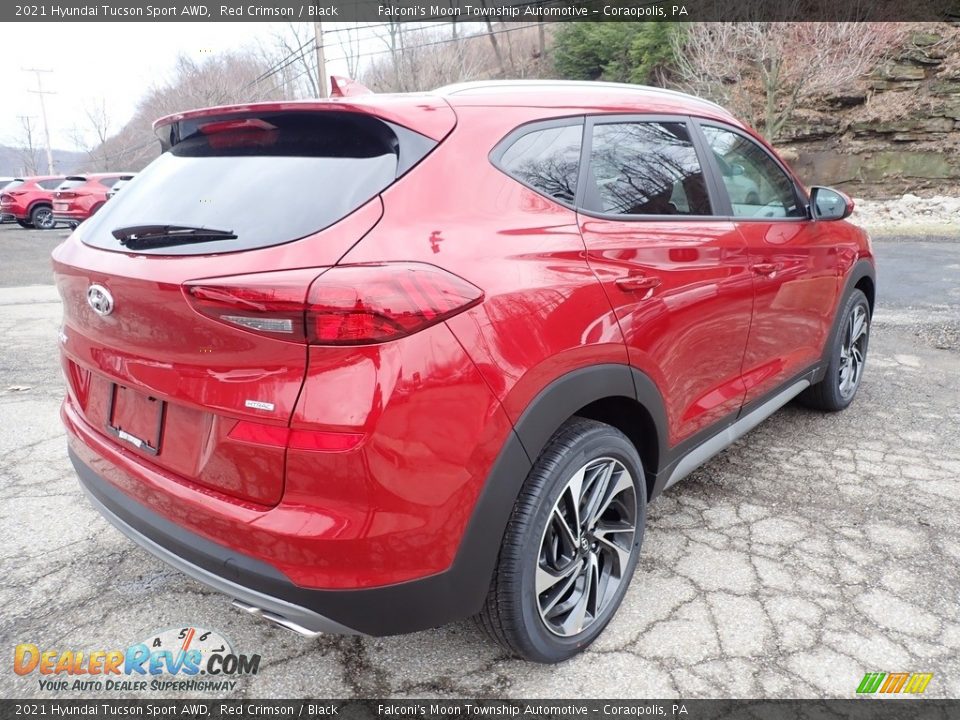 2021 Hyundai Tucson Sport AWD Red Crimson / Black Photo #2