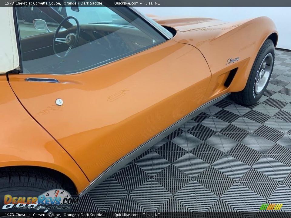 1973 Chevrolet Corvette Coupe Orange / Dark Saddle Photo #18