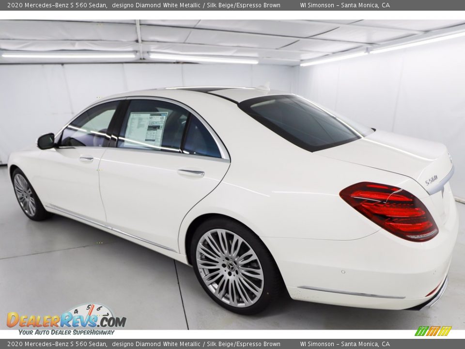 2020 Mercedes-Benz S 560 Sedan designo Diamond White Metallic / Silk Beige/Espresso Brown Photo #5