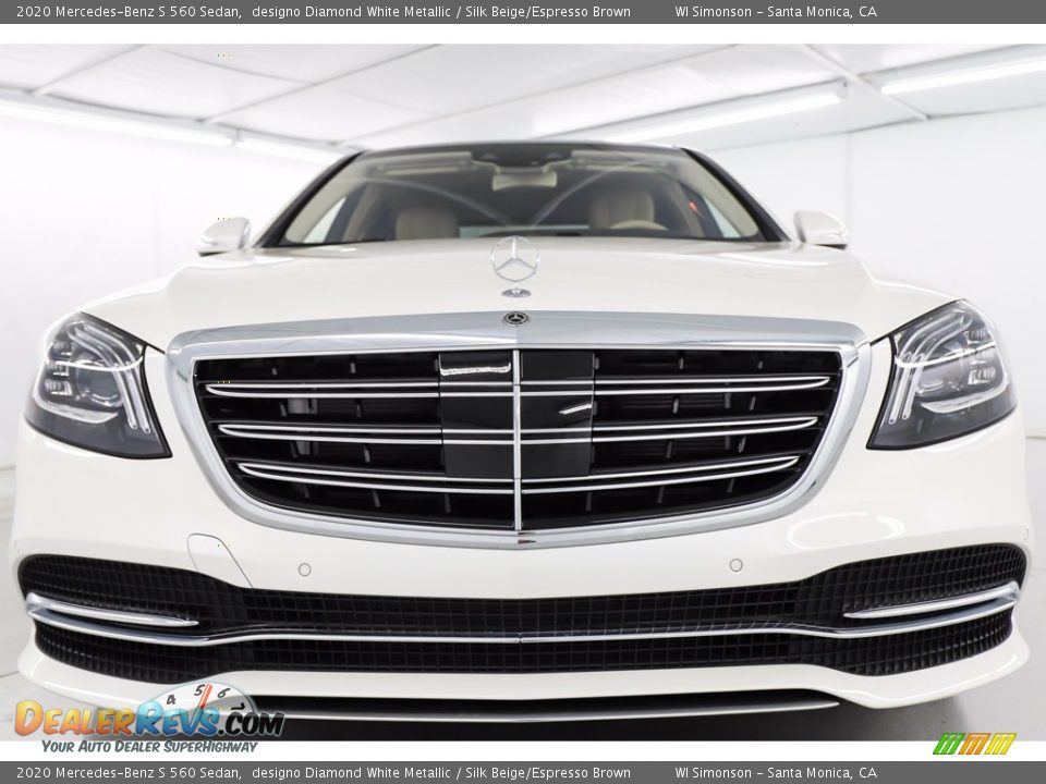 2020 Mercedes-Benz S 560 Sedan designo Diamond White Metallic / Silk Beige/Espresso Brown Photo #7