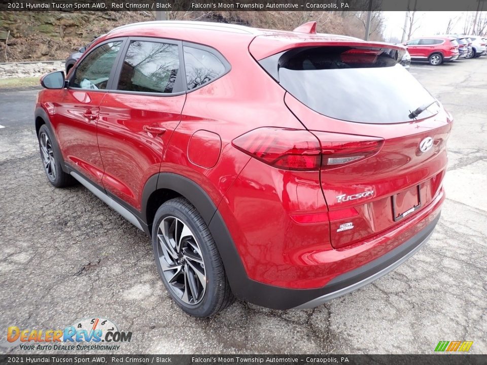 2021 Hyundai Tucson Sport AWD Red Crimson / Black Photo #6