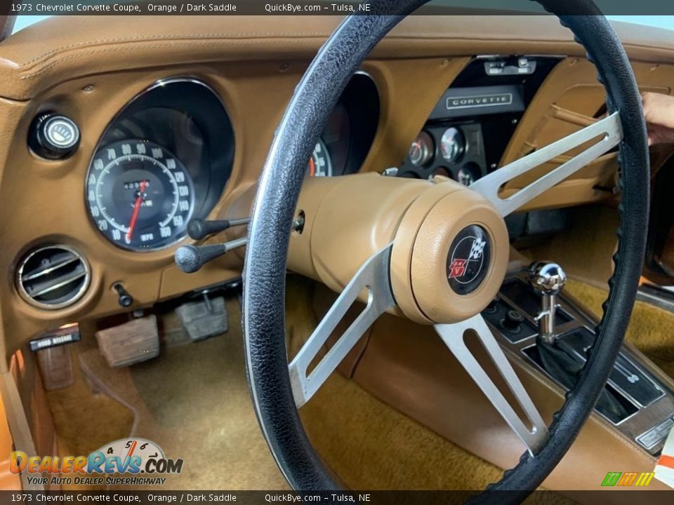 1973 Chevrolet Corvette Coupe Orange / Dark Saddle Photo #22