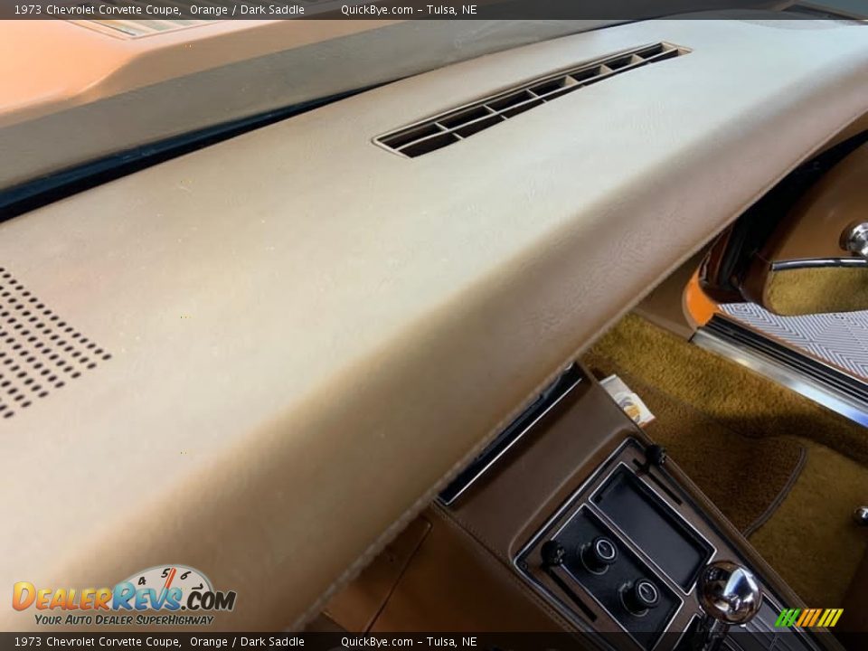 1973 Chevrolet Corvette Coupe Orange / Dark Saddle Photo #24