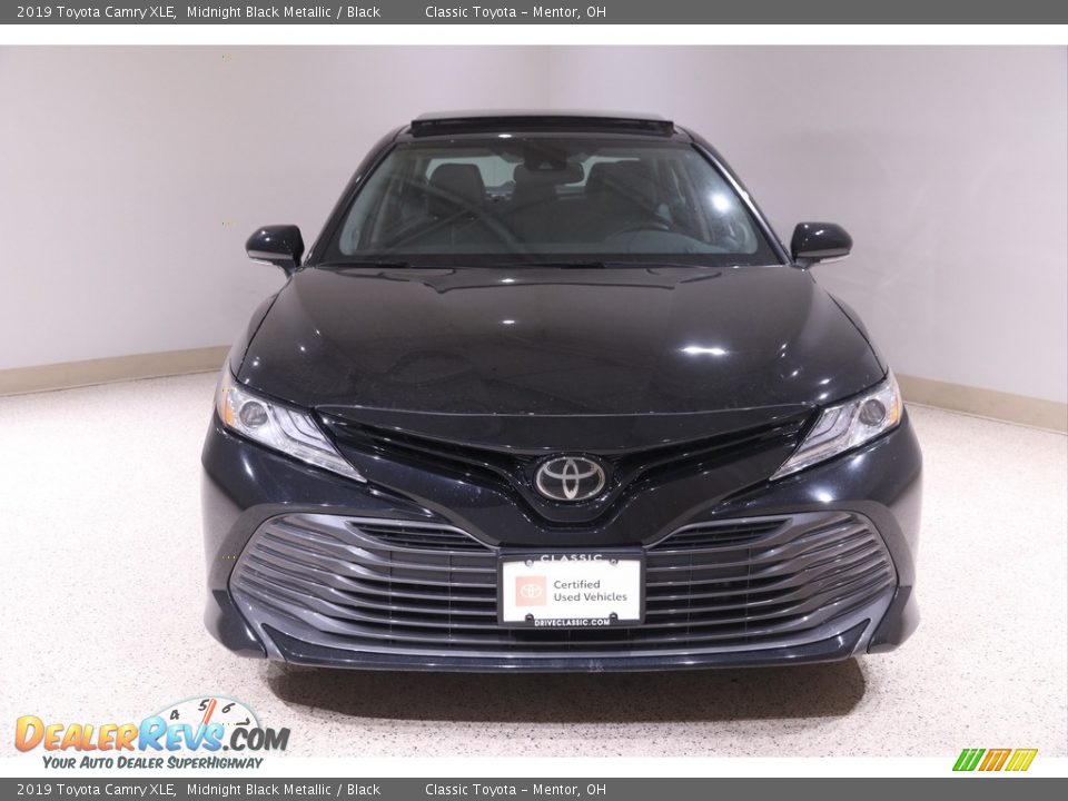 2019 Toyota Camry XLE Midnight Black Metallic / Black Photo #2