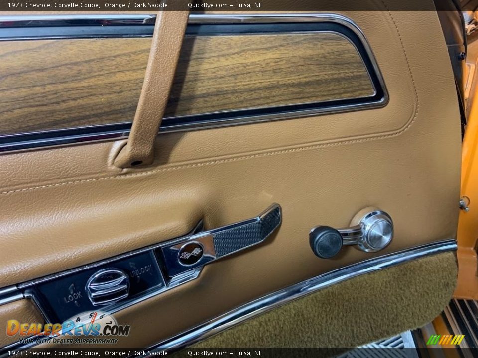 1973 Chevrolet Corvette Coupe Orange / Dark Saddle Photo #28