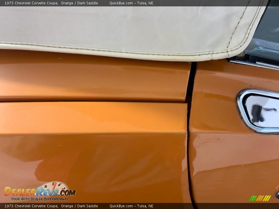 1973 Chevrolet Corvette Coupe Orange / Dark Saddle Photo #31