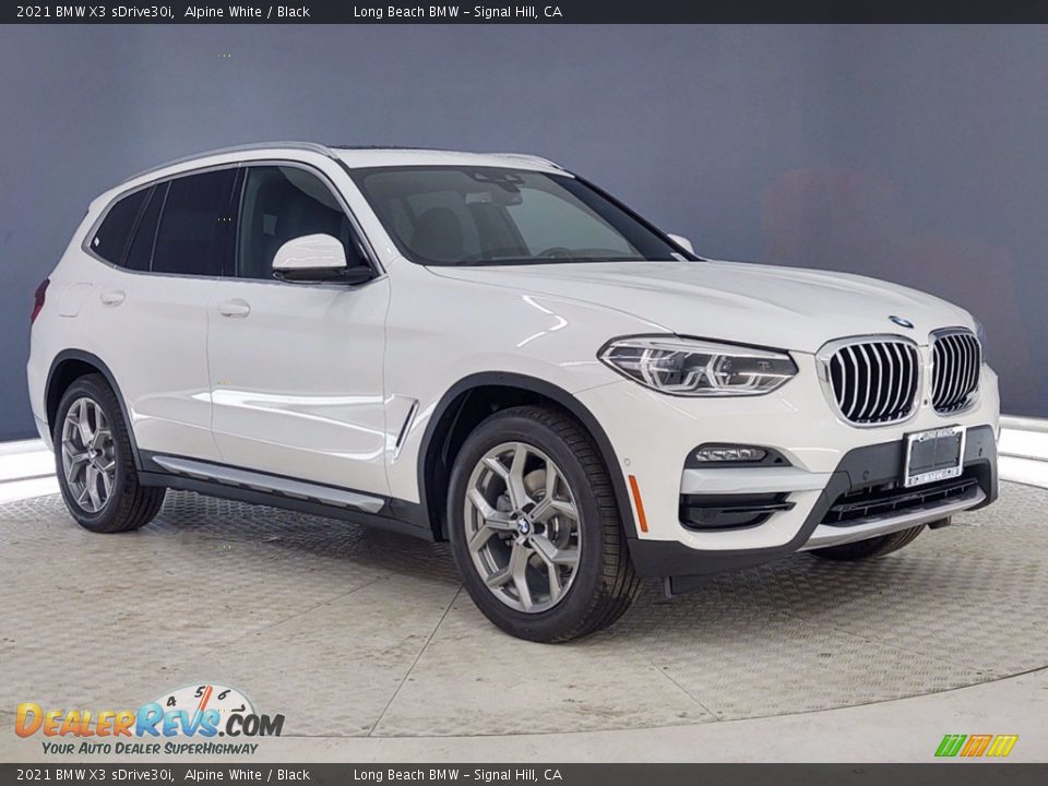 2021 BMW X3 sDrive30i Alpine White / Black Photo #1