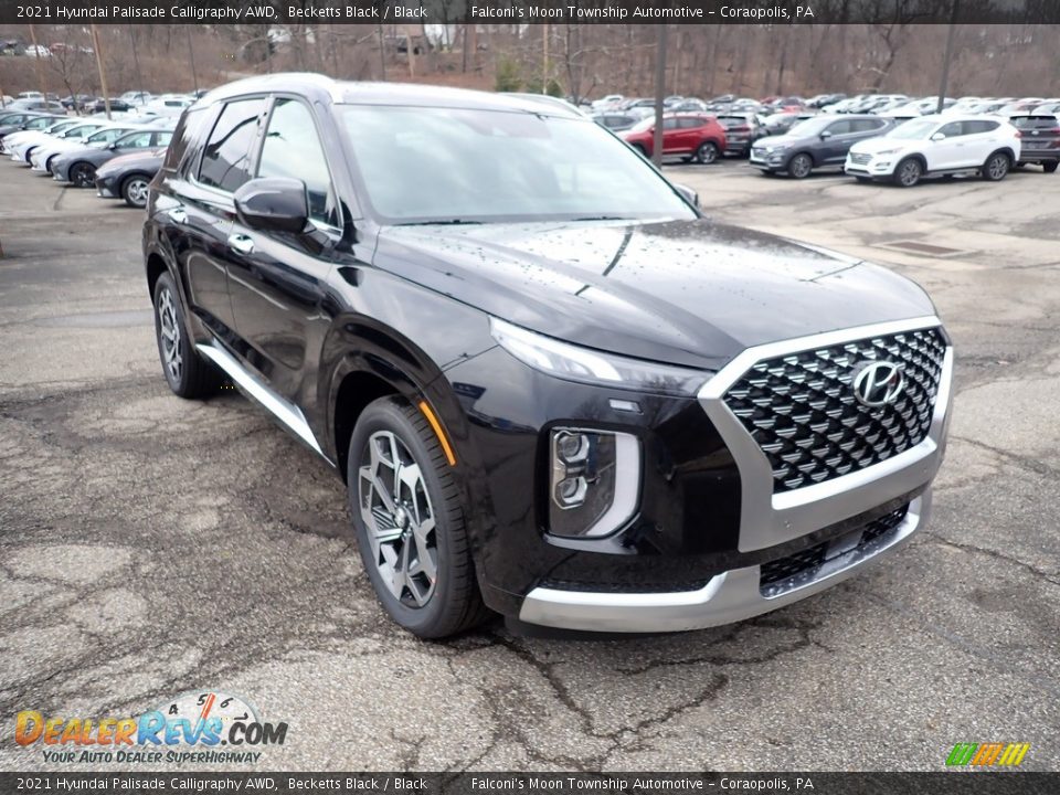 2021 Hyundai Palisade Calligraphy AWD Becketts Black / Black Photo #3