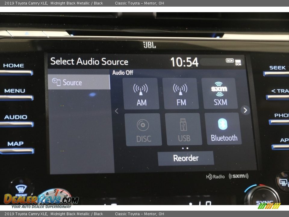 2019 Toyota Camry XLE Midnight Black Metallic / Black Photo #10