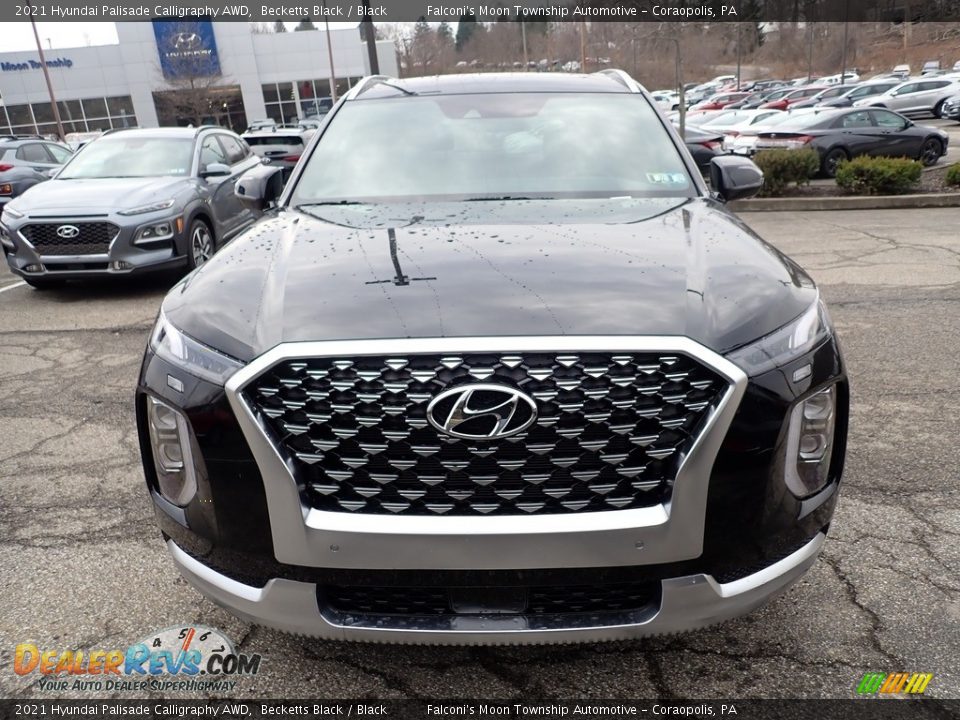 2021 Hyundai Palisade Calligraphy AWD Becketts Black / Black Photo #4