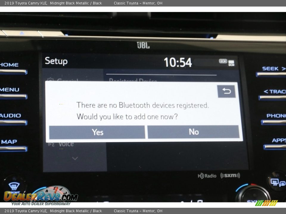 2019 Toyota Camry XLE Midnight Black Metallic / Black Photo #11